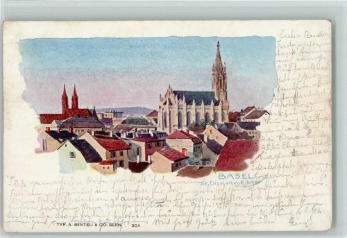 Basel 1899 St. Elisabethenkirche