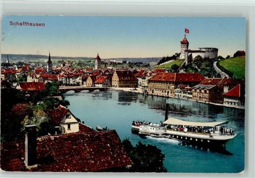 Schaffhausen 1925 Personendampfschiff