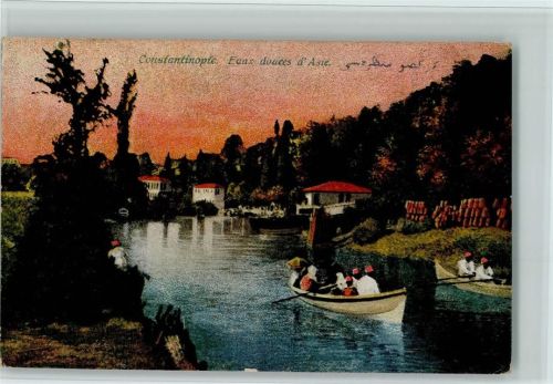 Konstantinopel 1909 Eaux douces d`Asie