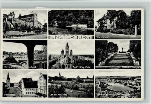 Insterburg 1936 Adolf-Hitler Platz, versch. Ansichten WK II