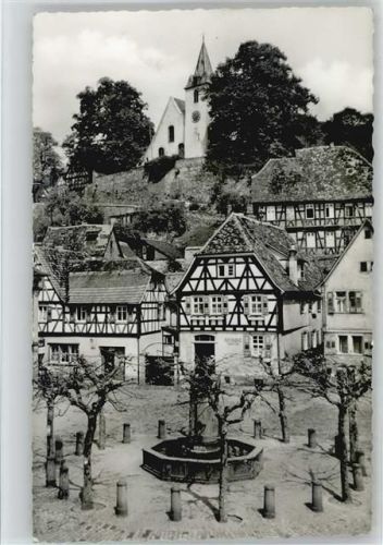Zwingenberg 1971 Marktplatz