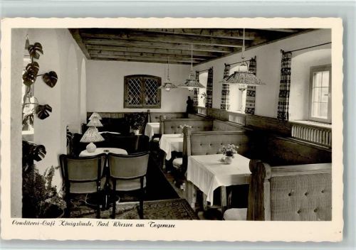 Bad Wiessee Konditorei Café Königslinde Innenaufnahme Gastraum