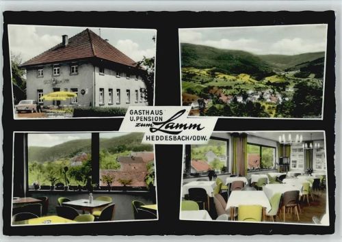 Heddesbach Gasthaus Pension "zum Lamm" Mehrfachaufnahme