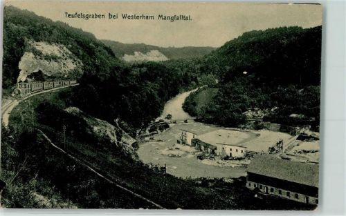 Teufelsgraben Mangfalltal Mangfalltalbahn Dampfpersonenzug