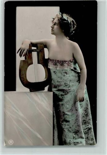 1916 Serie 421-4941 - Erotik - Frauenschönheit mit einer Leier