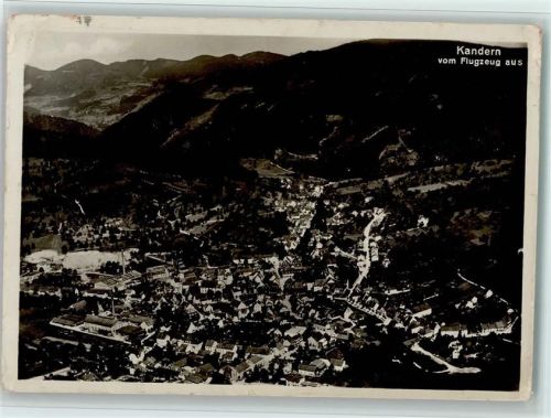Kandern Luftaufnahme Ortsnasicht