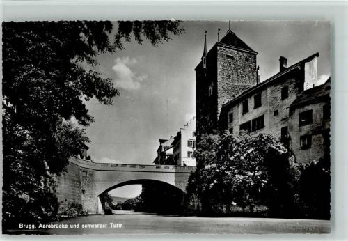 Brugg AG Aarebrücke und schwarzer Turm