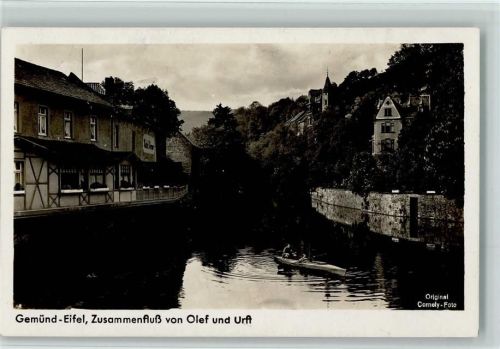 Gemünd Zusammenfluß von Olef und Urft Foto Cornely