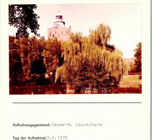Hamburg-Insel Neuwerk Foto montiert auf Karton