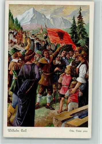 sign Otto Peter - Wilhelm Tell Nr. 12 AK