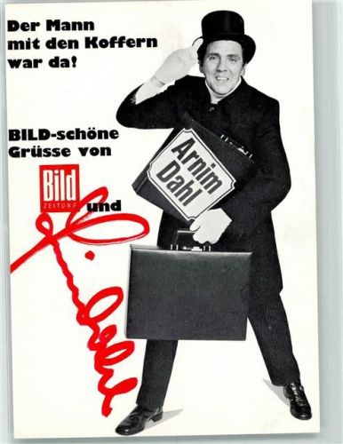 Der Mann mit dem Koffer - Autogramm Armin Dahl