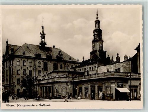 Posen Hauptwache und Rathaus Gußeiserne Warenautomaten