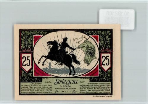 Striegau Notgeld Reiter Friedrich der Große