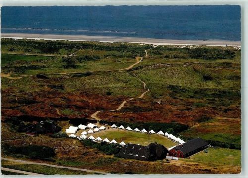 Langeoog Fliegeraufnahme Zeltlager des SJN Melkhörndüne