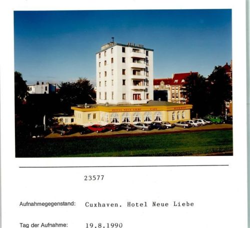 Cuxhaven Cuxhaven Döse Hotel Neue Liebe Foto montiert auf Karton