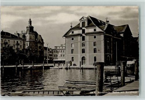 Rorschach Hafen mit Kornhaus
