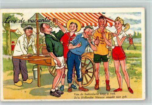 Imbisswagen - Leve de vacantie - sign Rotgans - Serie 1052-70 AK