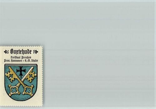 Buxtehude Wappen gekreuzte Schlüssel schwarzes Kreuz