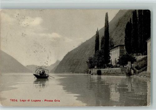 Oria 1898 Luganersee Ruderboot Seeufer
