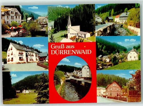 Dürrenwaid Rückseite mit Abschürfungen bzw Kleberesten