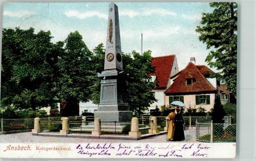 Ansbach 1908 Kriegerdenkmal