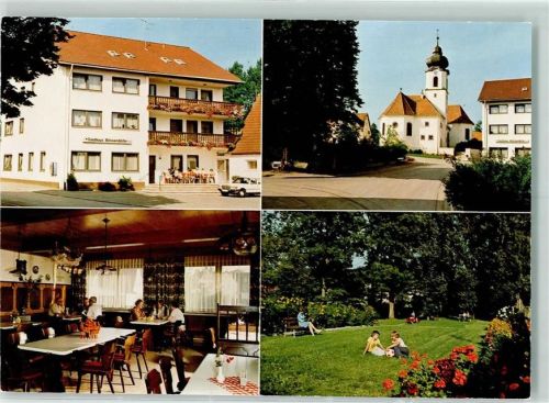 Elbersroth Rückseite mit Abschürfungen bzw Kleberesten Gasthaus Bössendörfer