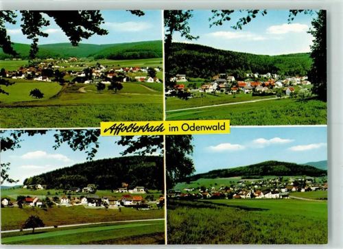 Affolterbach Rückseite mit Abschürfungen bzw Kleberesten