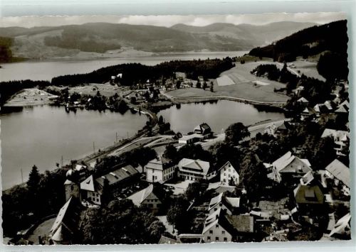 Schluchsee Fliegeraufnahme Rückseite mit Abschürfungen bzw Kleberesten