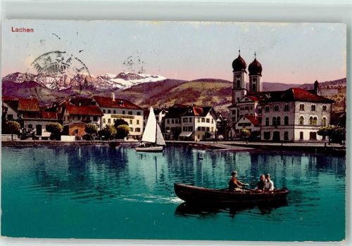 Lachen 1918 Segelboot