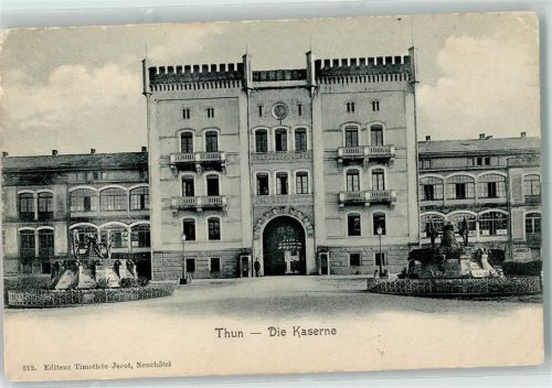 Thun 1907 Die Kaserne Feldpost