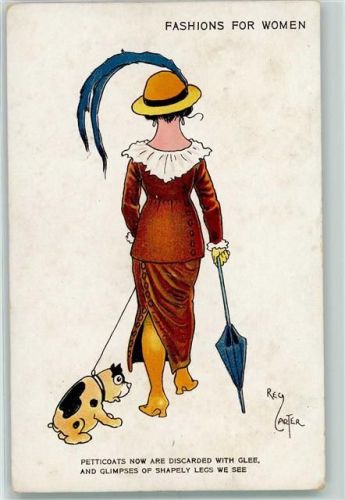 1909 Fashions for woman sign. Reg Carter AK