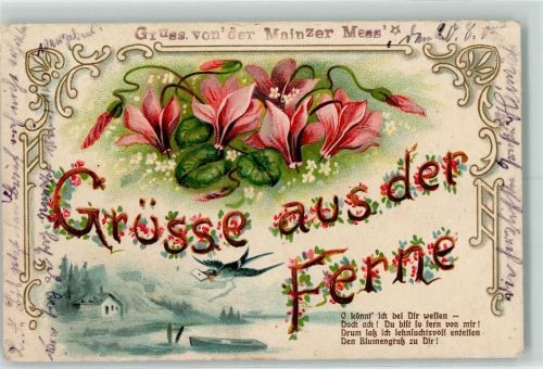 1905 Grüsse aus der Ferne - Spruch