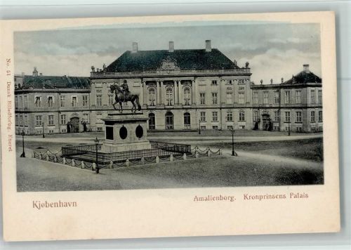 Kopenhagen Amalienborg Kronprinsens Palais statur