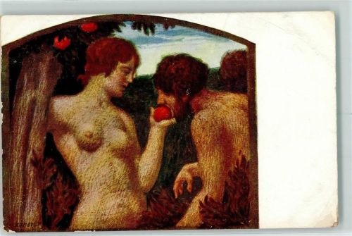 Serie VII,3 - Zumbusch - "Der Apfel" AK