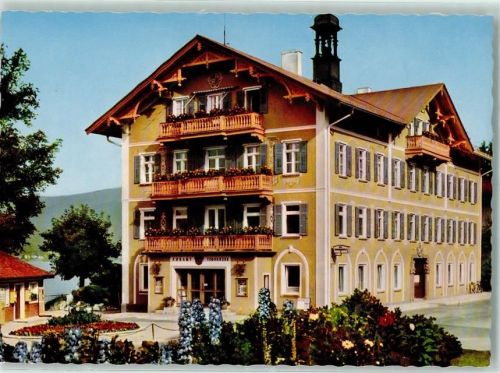 Tegernsee Rückseite mit Abschürfungen bzw Kleberesten Rathaus