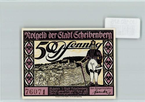 Scheibenberg Notgeld Kirche