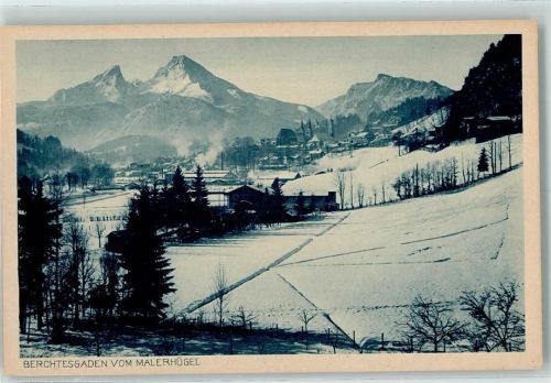 Berchtesgaden Berchtesgaden vom Malerhügel aus Winteraufnahme