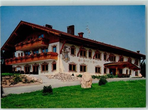 Maierhöfen Kurhotel Gasthaus Zur Grenze Fam. Schneider Rückseite mit Abschürfungen bzw Kleberesten