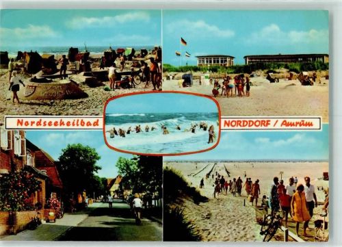 Norddorf Strand Strandburgen Wellen