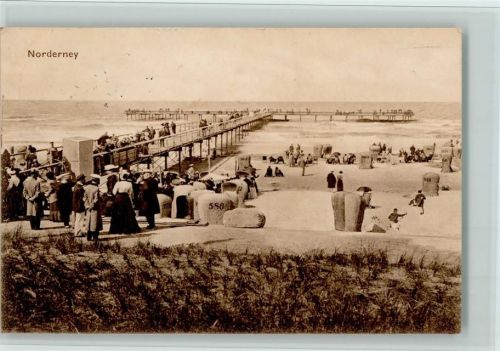 26548 W2982 Norderney - Strand Seebrücke Strandkörbe