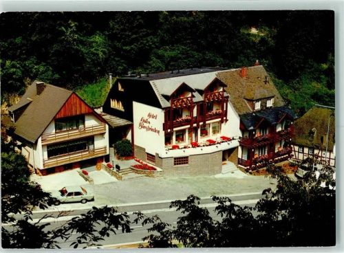 56814 W5591 Beilstein , Mosel - Hotel Gasthaus Haus Burgfrieden und 1000jähriger Reichsgrafenkeller auf der Reichsburg Metternich