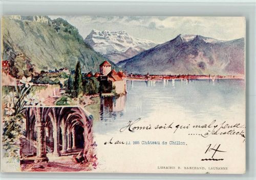 Chillon 1898 Chateau de Chillon