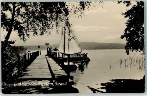 Bad Saarow Pieskow Strand Segelboot