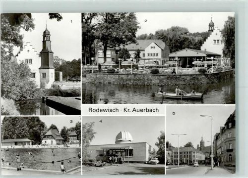 Rodewisch Schloßinsel Freibad Schulsternwarte Fliegerkosmonaut Sigmund Jähn Satellitenbeobachtungsstation 1185 Karl-Marx-Platz