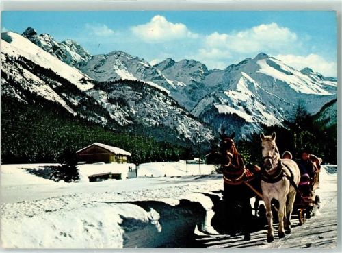Birgsau Stellwagen im Birgsautal Winter