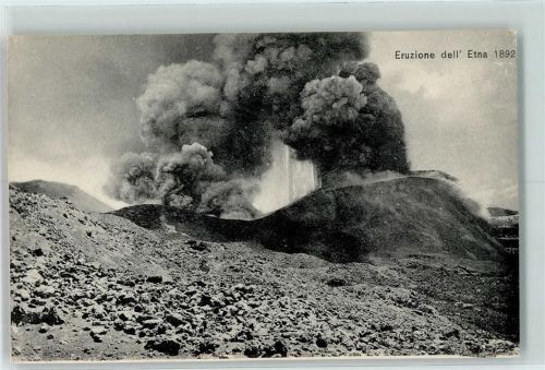 Catania 1892 Eruzione dell'Etna Ausbruch des Ätna