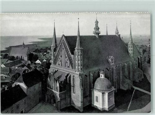 Frauenburg 1962 Blick vom Glockenturm auf Dom Stadt und Haff Postkartenkalender Ostpreußen im Bild