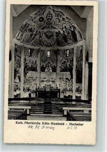 Köln Humboldt-Gremberg 801 Kath. Pfarrkirche Innenaufnahme Hochaltar