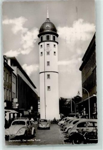 Darmstadt Der weiße Turm VW Käfer