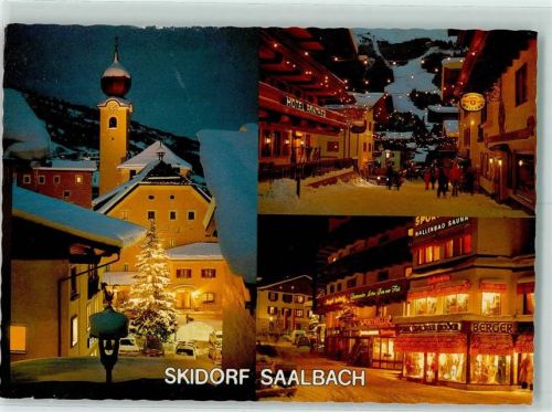 Saalbach Nacht Beleuchtung